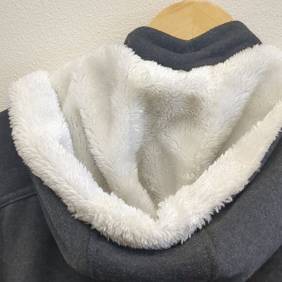 Paris Blues Black Coat with lined Hood size 2X - Picture 6 of 6